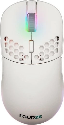 FourZE GM900 Wireless Gaming Mouse weiß, USB
