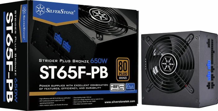 SilverStone Strider Plus Bronze Series 650W, ATX 2.4