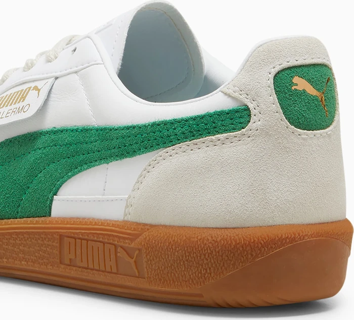 Puma Palermo Leather puma white/vapor gray/archive green