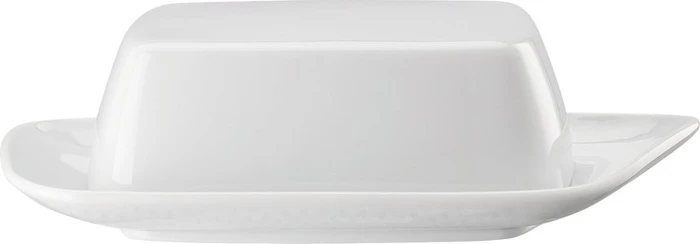Rosenthal Junto Weiß Porzellan Butterdose 250g