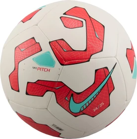 Nike Pitch Fußball white/ember glow/aurora green