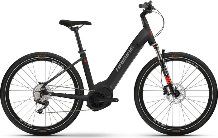 Haibike Trekking 6 Cross black/red/silver matt Modell 2022