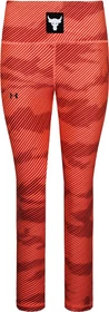 Under Armour Project Rock HeatGear Hose lang electric tangerine/weiß (Damen)