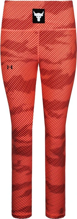Under Armour Project Rock HeatGear Hose lang electric tangerine/weiß (Damen)