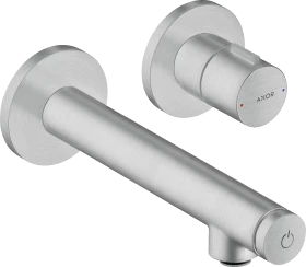 Hansgrohe Axor Uno Unterputz für Wandmontage Select mit Auslauf 158mm brushed chrome