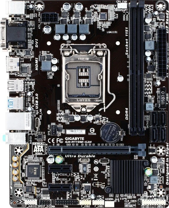 GIGABYTE GA-H110M-S2H (Intel 1151)