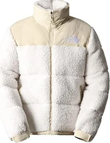 The North Face Nuptse Hochflor Jacke gardenia white/gravel (Herren)