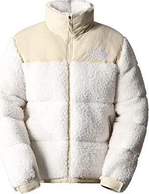 The North Face Nuptse Hochflor Jacke gardenia white/gravel (Herren)