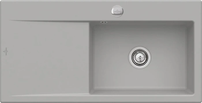 Villeroy & Boch Subway Style 60 Einbau Becken rechts mit Ablauffernbedienung fossil