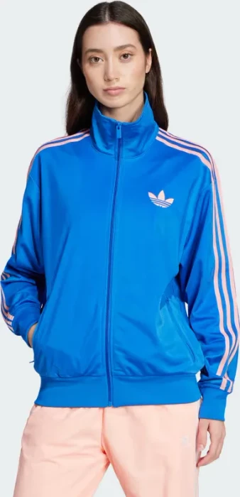 adidas Adicolor Classics Loose Firebird Originals Trainingsjacke blue/semi pink spark (Damen)
