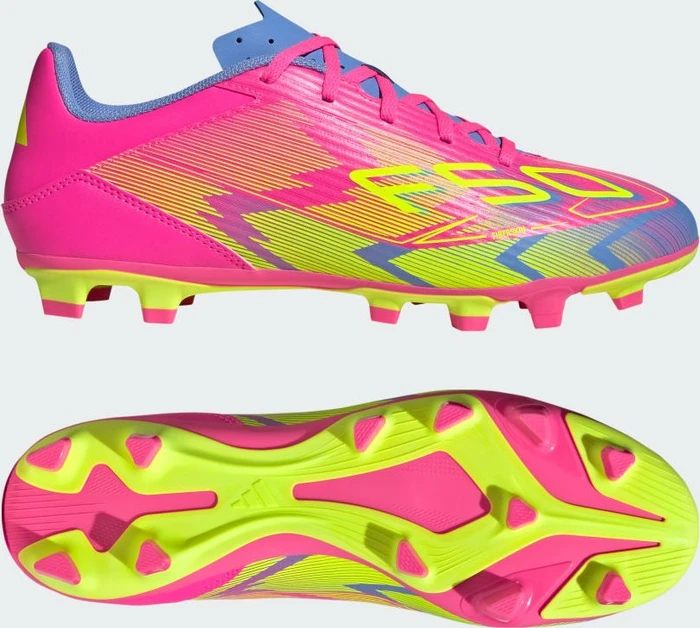 adidas F50 Club FG/MG lucid pink/lucid lemon/blue fusion