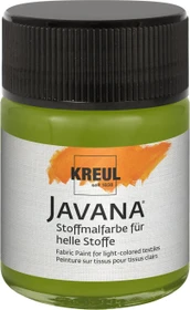 Kreul Javana Stoffmalfarbe für helle Stoffe, olivgrün, 50ml