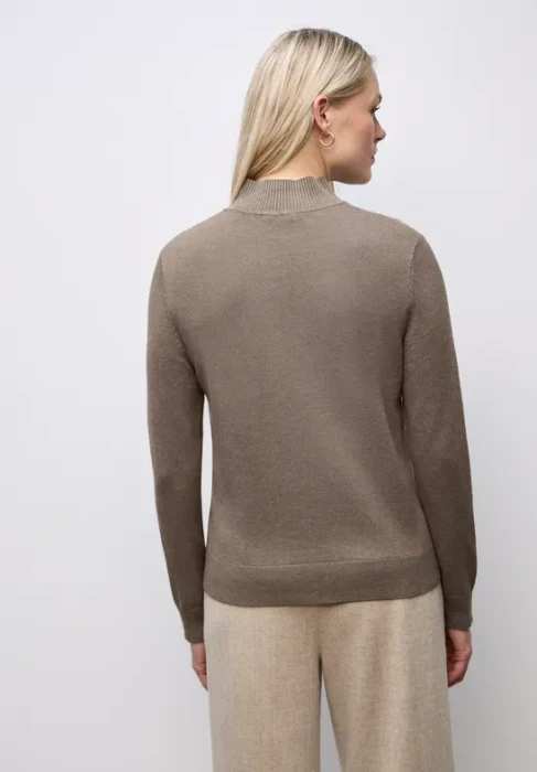 Street One Turtleneck Pullover silk brown mel. (Damen)
