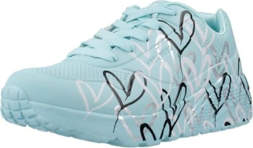 Skechers x JGoldcrown Uno Lite - Metallic Love türkis/mehrfarbig (Junior)