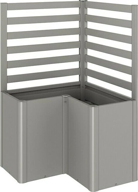 Biohort Rankgitter L-Form 152x152x91cm für Hochbeet quarzgrau-metallic, 2 Stück