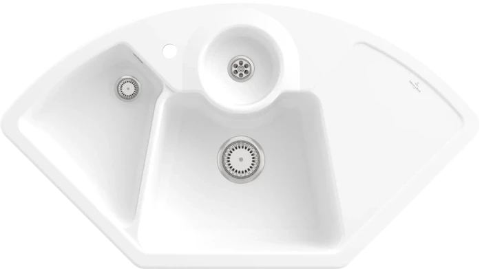 Villeroy & Boch Solo Eck Einbau Becken mittig 670801