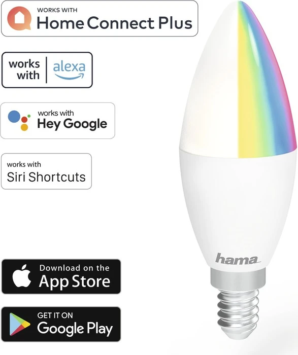 Hama WiFi LED Kerze 5.5W E14 RGBW