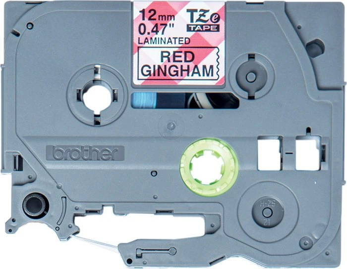 Brother TZe-MPRG31 Beschriftungsband, 12mm, schwarz/rot (Muster)