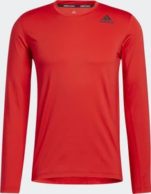 adidas Techfit Compression Kompressionsshirt langarm vivd red (Herren)