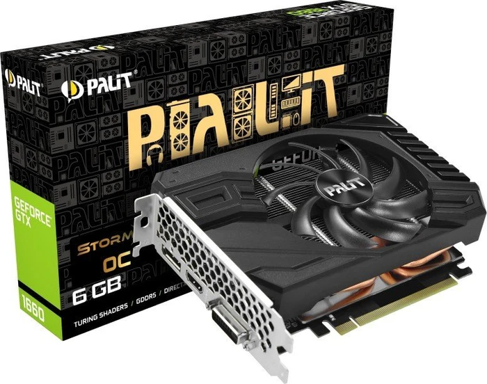 Palit GeForce GTX 1660 StormX OC, 6GB GDDR5, DVI, HDMI, DP