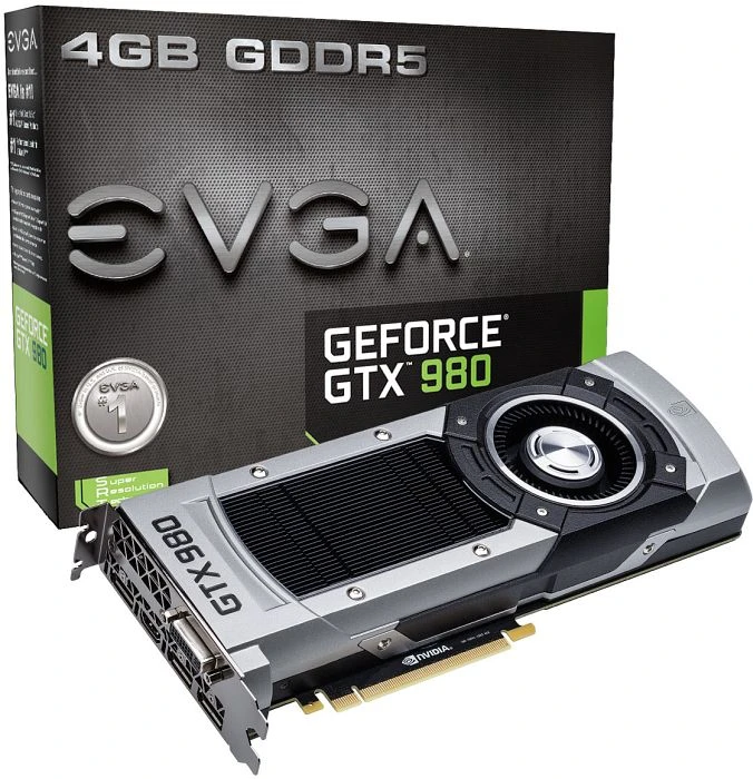 EVGA GeForce GTX 980, 4GB GDDR5, DVI, HDMI, 3x DP