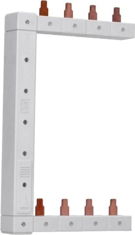 Hager Phasenschiene senkrecht 63A links/rechts (sym.) L1L2L3N zu L1L2L3N 125mm 2-reihi