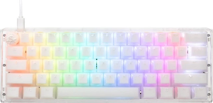 Ducky One 3 Mini PBT, LEDs RGB, Aura White, MX RGB RED, USB, US