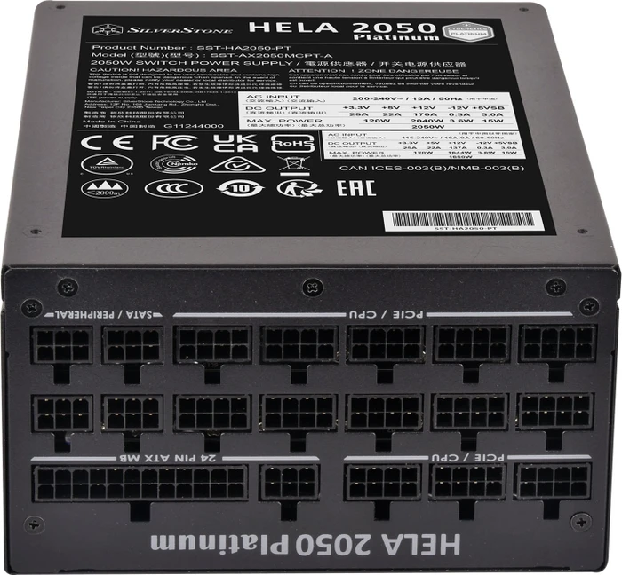 SilverStone HELA 2050 Platinum 2050W, ATX 2.52