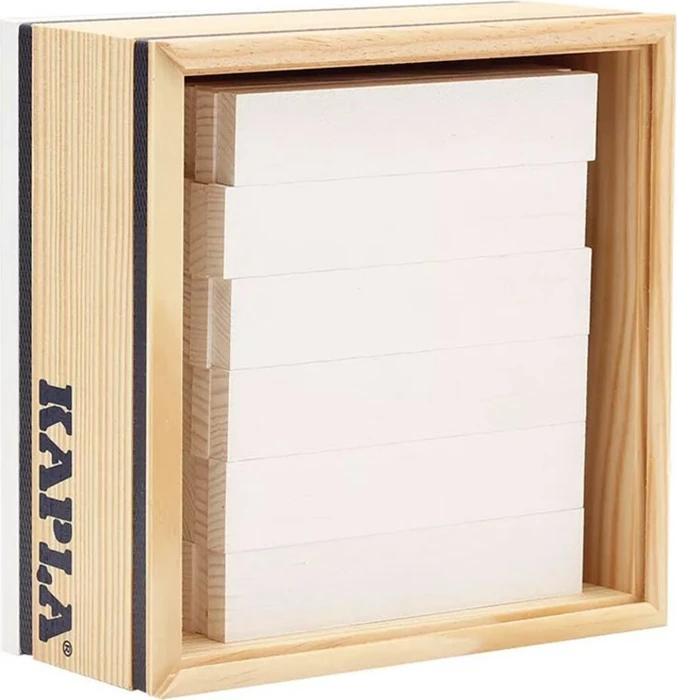 Kapla Quadrat Box weiß, 40-tlg.