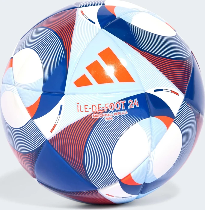 adidas Île-De-Foot 24 Mini Fußball white/solar red/clear sky/royal blue
