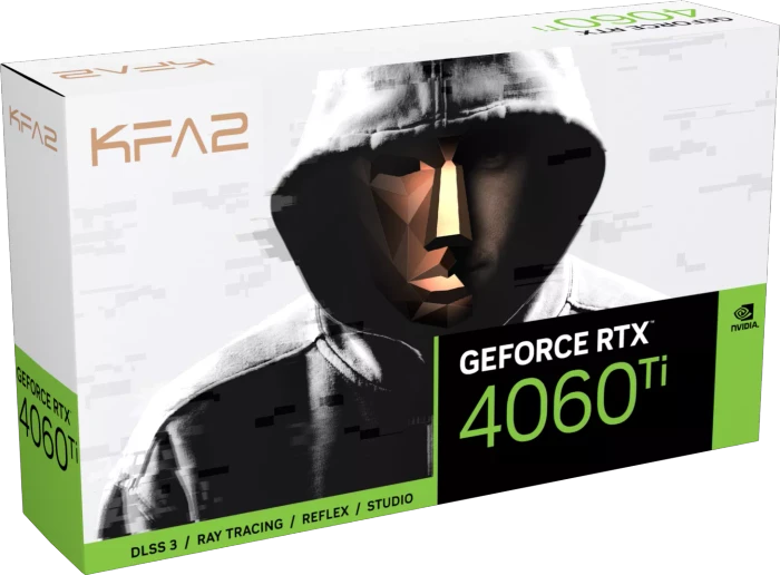KFA2 GeForce RTX 4060 Ti EX White, 8GB GDDR6, HDMI, 3x DP