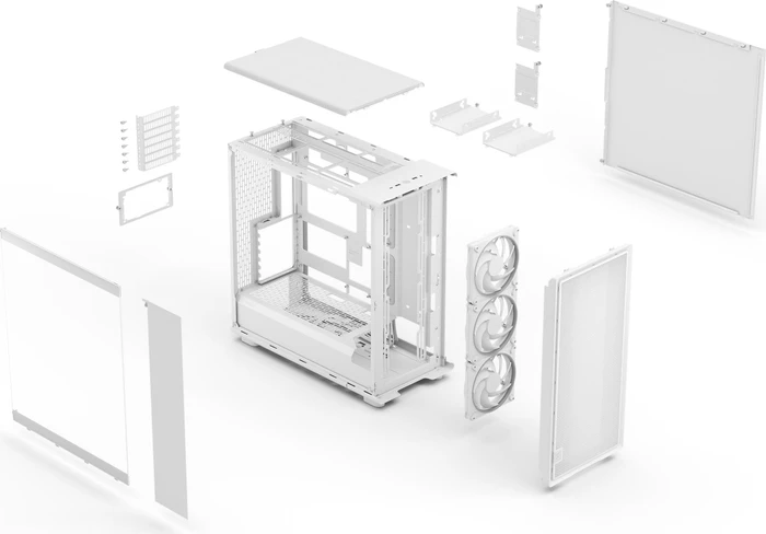 Fractal Design Epoch XL White TG RGB Clear, Glasfenster