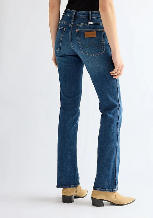 Wrangler Bootcut Jeans blue abyss (Damen)