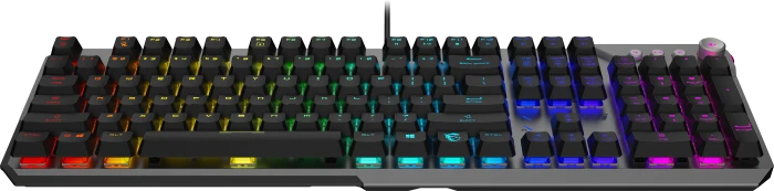 MSI STRIKE 600 Silent Gaming Keyboard, LEDs RGB, Kailh Midnight Pro Silent Tactile, USB, FR