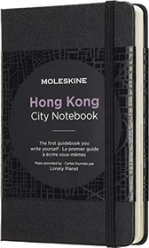Moleskine Stadt-Notizbuch Hongkong, 90x140mm, liniert, fester Einband Pocket, schwarz, 110 Blatt