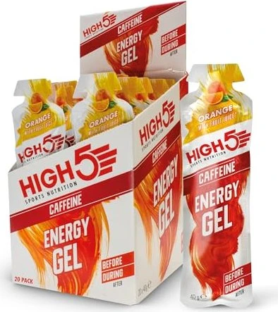 High5 EnergyGel Orange + Koffein 760g (20x 38g)
