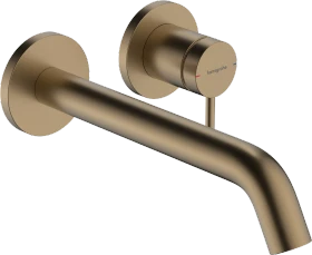 Hansgrohe Tecturis S Einhebel-Waschtischmischer Unterputz für Wandmontage EcoSmart+ mit Auslauf 22.5cm brushed bronze