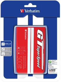 Verbatim GT SuperSpeed Portable, rot, 500GB, USB 3.0 Micro-B