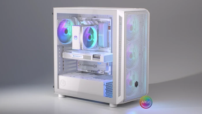 Endorfy Arx 700 ARGB White, Glasfenster