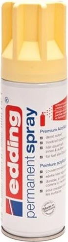 edding 5200 Permanentspray Premium-Acryllack pastellgelb matt, 200ml