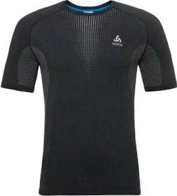 Odlo Performance Warm Funktionsshirt kurzarm black/odlo concrete grey (Herren)