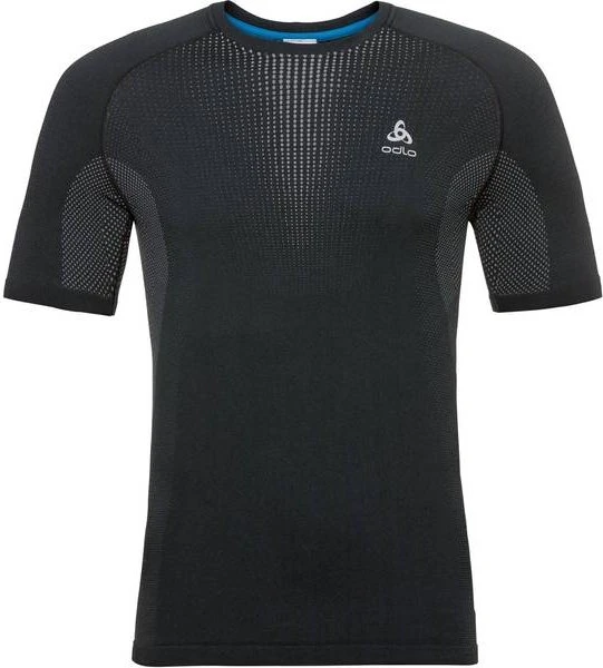 Odlo Performance Warm Funktionsshirt kurzarm black/odlo concrete grey (Herren)