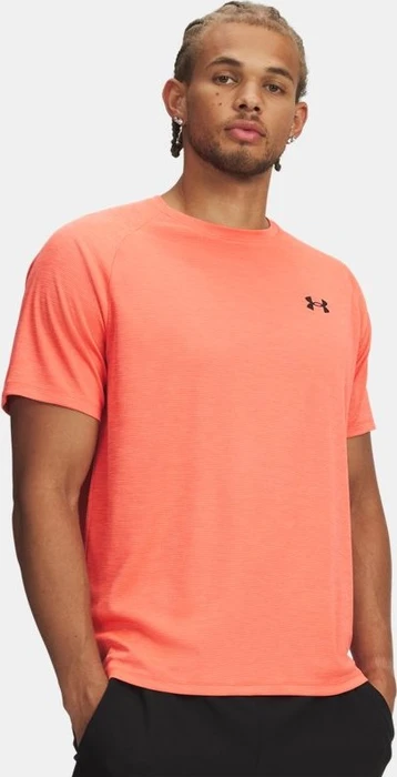 Under Armour Tech Textured Funktionsshirt kurzarm venom red/black (Herren)