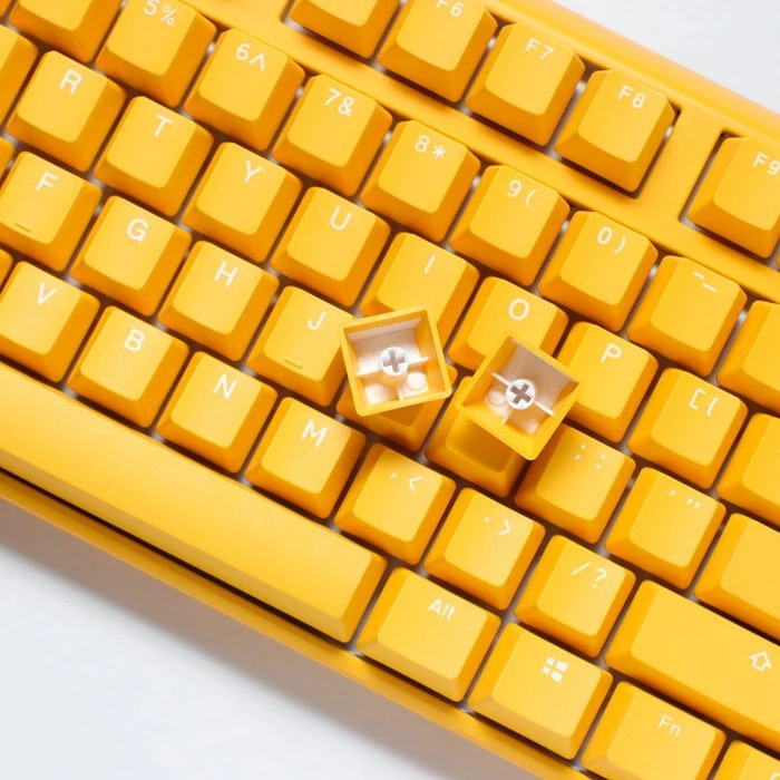 Ducky One 3 Yellow TKL PBT, LEDs RGB, MX RGB BROWN, USB, DE
