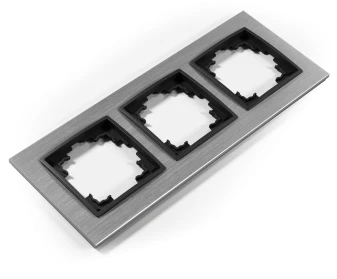 McPower Rahmen McPower "Flair", 3-fach, silbernes Aluminium