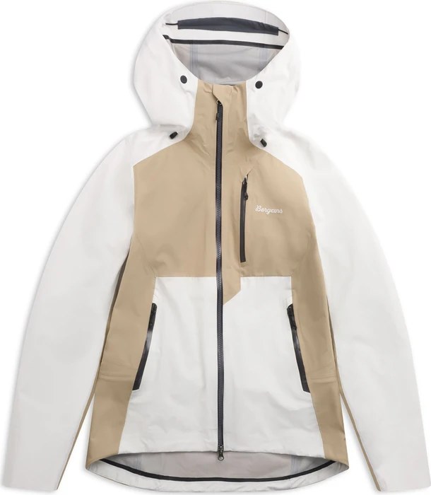 Bergans Oppdal 3L Shell Skijacke arctic white/sandstone (Damen)