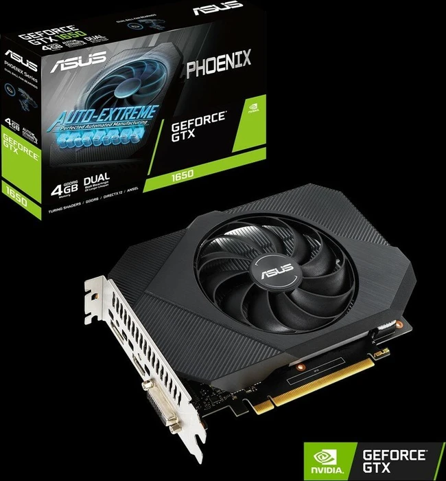 ASUS Phoenix GeForce GTX 1650, PH-GTX1650-4GD6, 4GB GDDR6, DVI, HDMI, DP
