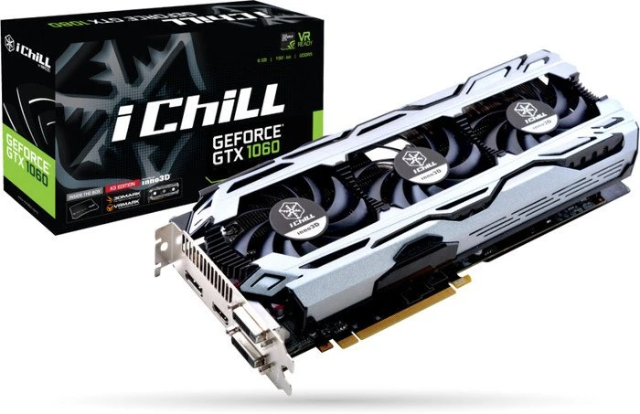 INNO3D GeForce GTX 1060 iCHILL X3, 6GB GDDR5, 2x DVI, HDMI, DP
