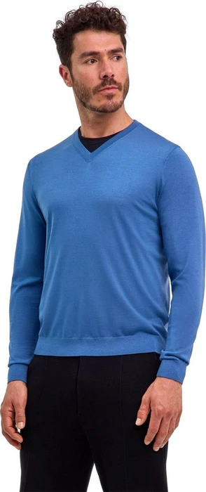 Falke Basic Apparel V-Ausschnitt Pullover ocean (Herren)
