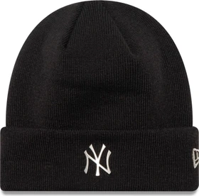 New Era New York Yankees Metallic Pin Cuff Beanie schwarz